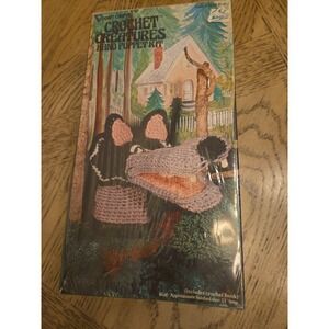 Crochet Creatures Hand Puppet Kit Big Bad Wolf NOS New #3114 Crochet Kit